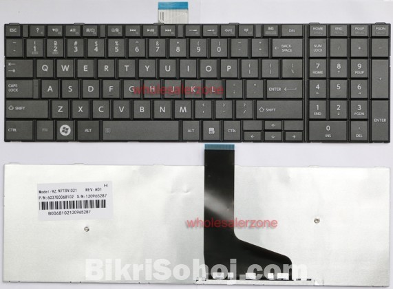 Toshiba Satellite C50 Laptop Black Keyboard